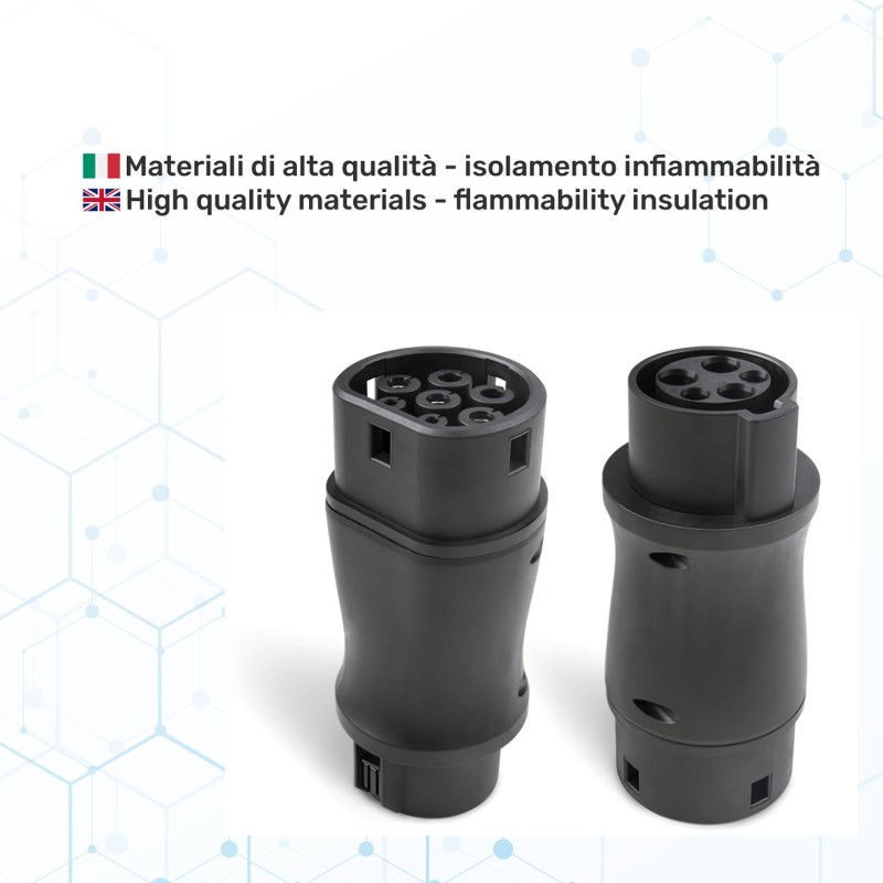 Adattatore da Tipo 1 a Tipo 2 per la ricarica delle auto elettriche – foto 2