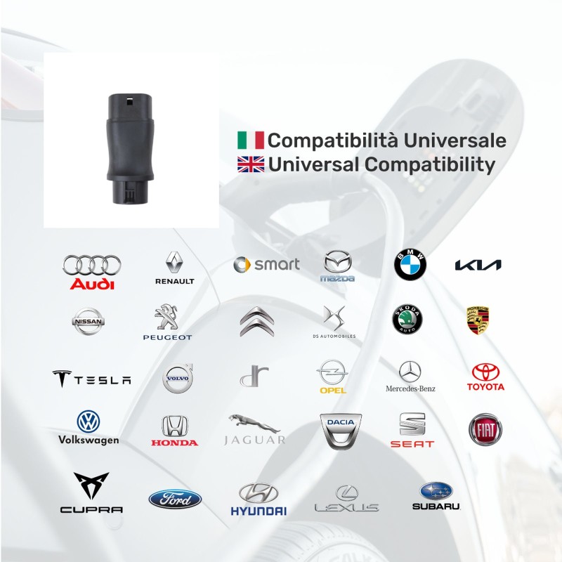 Adattatore da Tipo 1 a Tipo 2 per la ricarica delle auto elettriche – foto 3