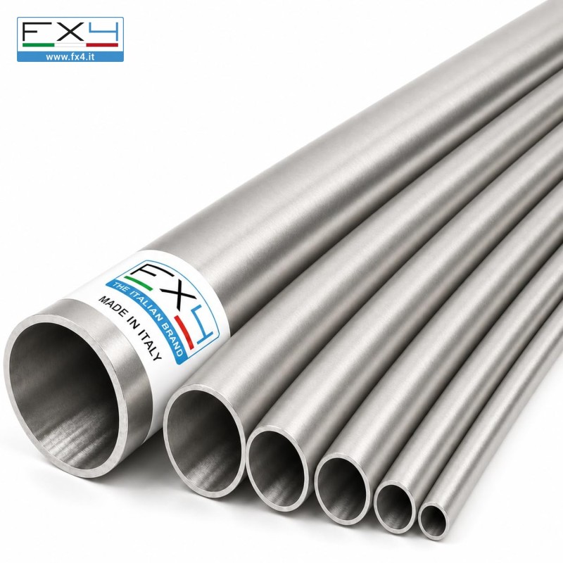 Tubo tondo in acciaio inox AISI 316 grezzo