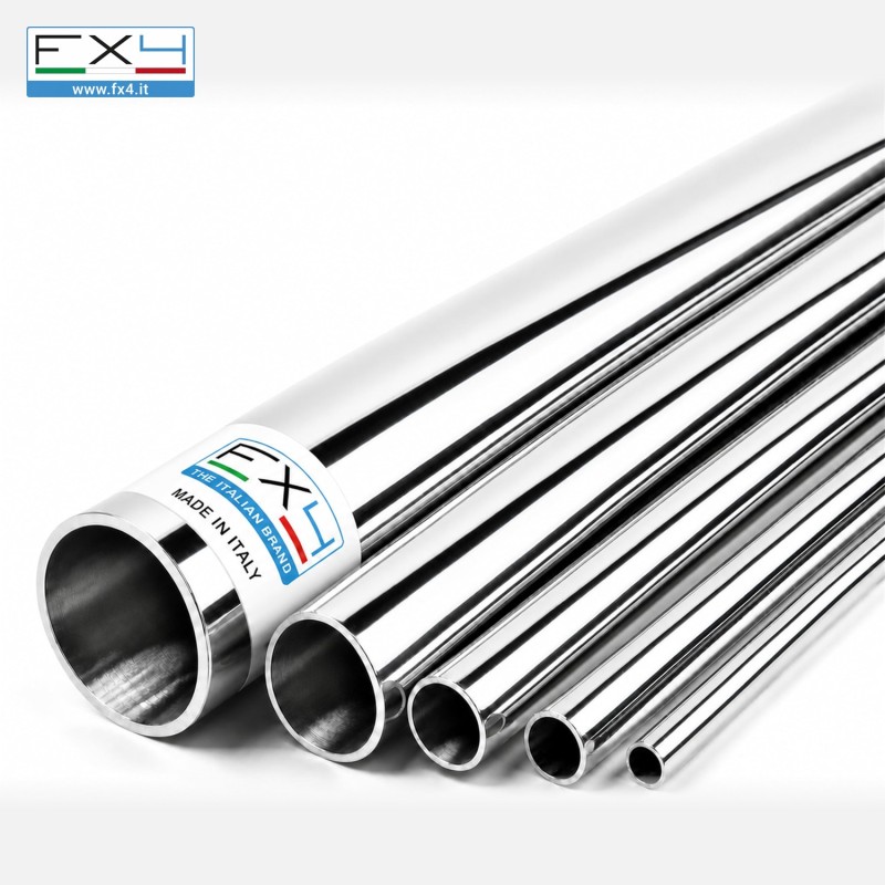 Tubo tondo in acciaio inox AISI 316L lucido