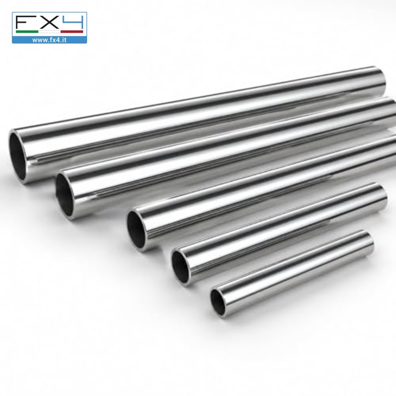 Tubo tondo in acciaio inox AISI 316L lucido – foto 3