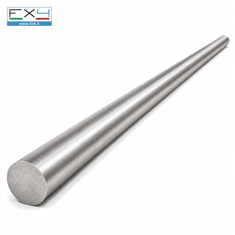 Tondo pieno inox AISI 304 trafilato – tondino, barra tonda in acciaio inox – foto 6