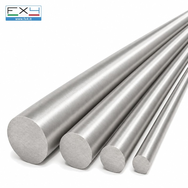 Tondo pieno inox AISI 316 trafilato – tondino, barra tonda in acciaio inox – foto 4