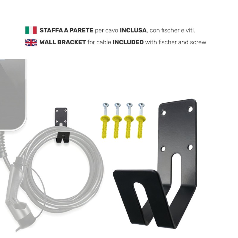 Wallbox Tipo 2 trifase 11 kW 16A con RFID – stazione di ricarica, caricatore per auto elettriche – foto 3
