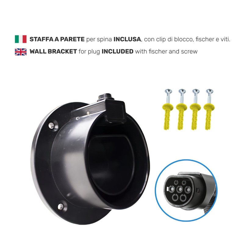 Wallbox Tipo 2 trifase 11 kW 16A con RFID – stazione di ricarica, caricatore per auto elettriche – foto 4