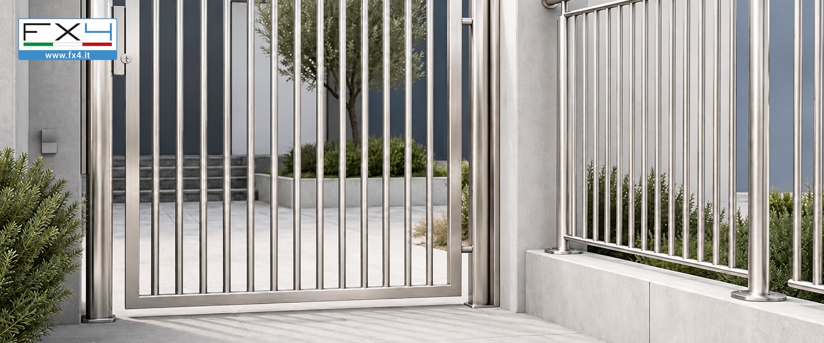 Cancelli e inferriate: tondino inox AISI 304 trafilato