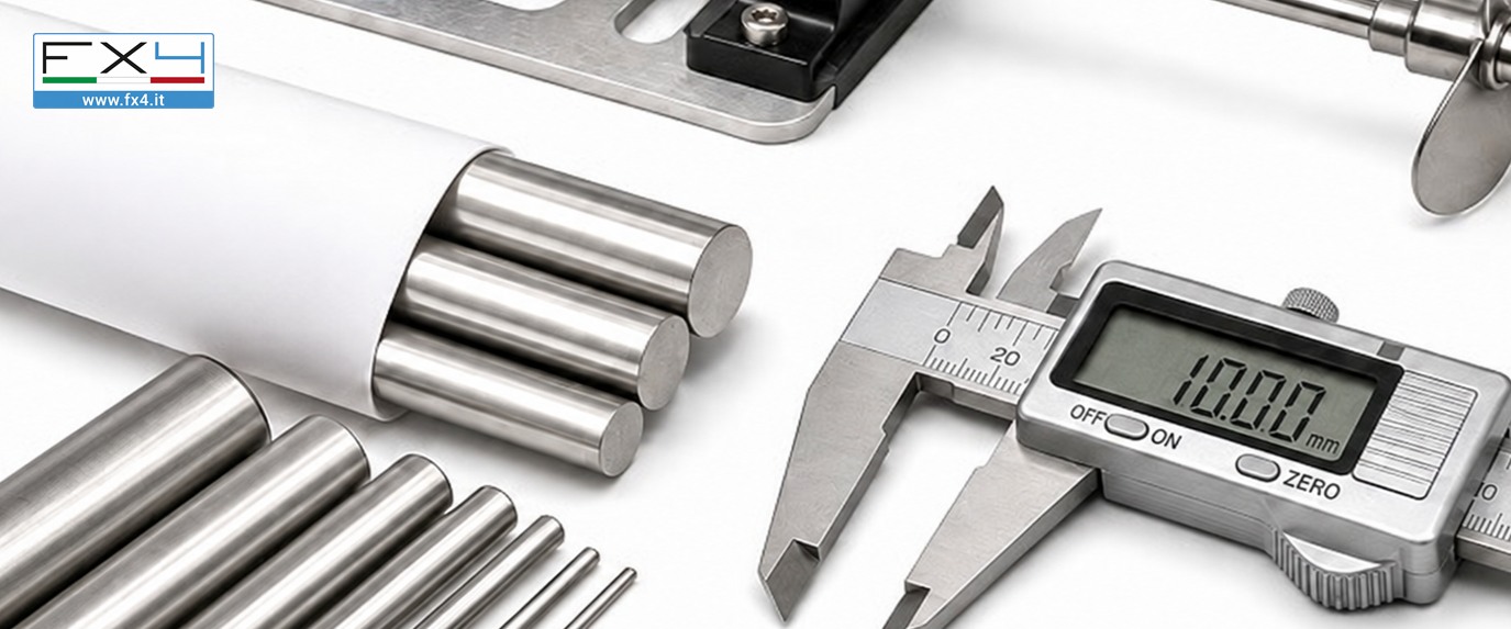 Modellismo e prototipi: tondino inox AISI 316 trafilato