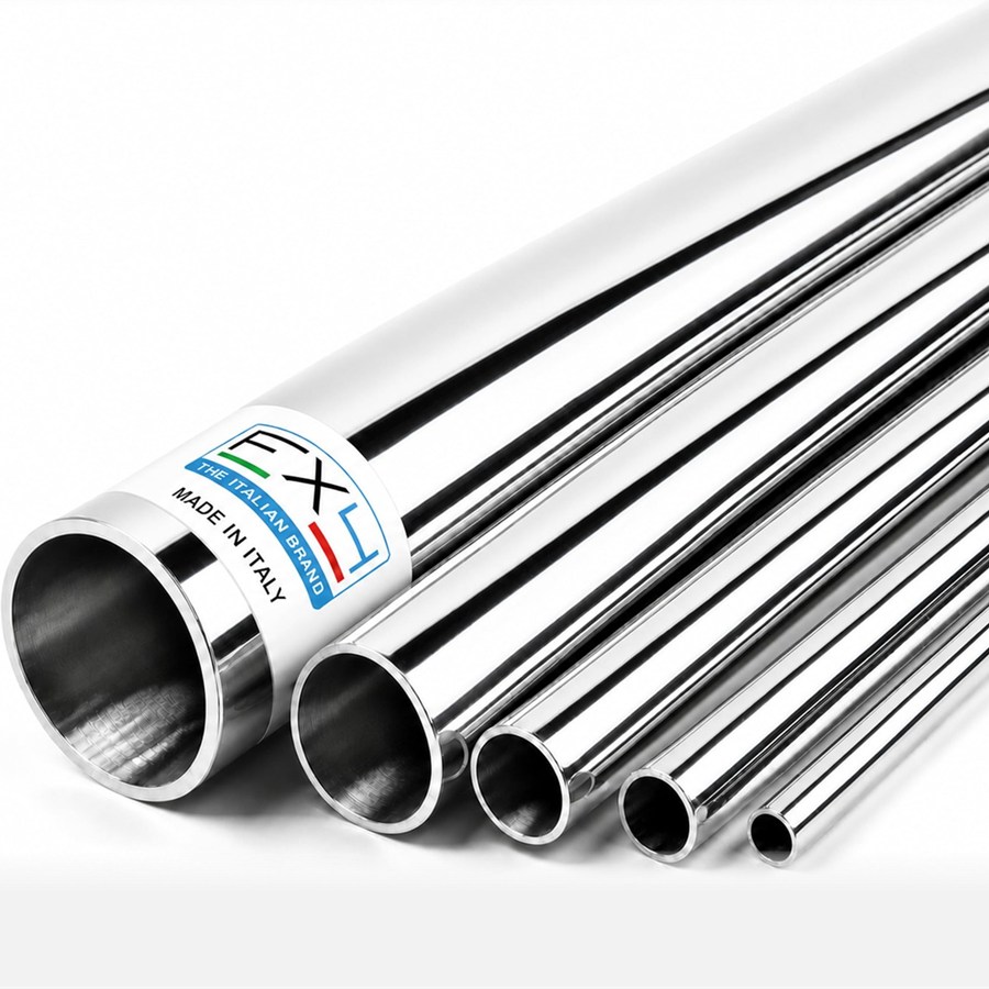 Tubo tondo in acciaio inox AISI 316L lucido